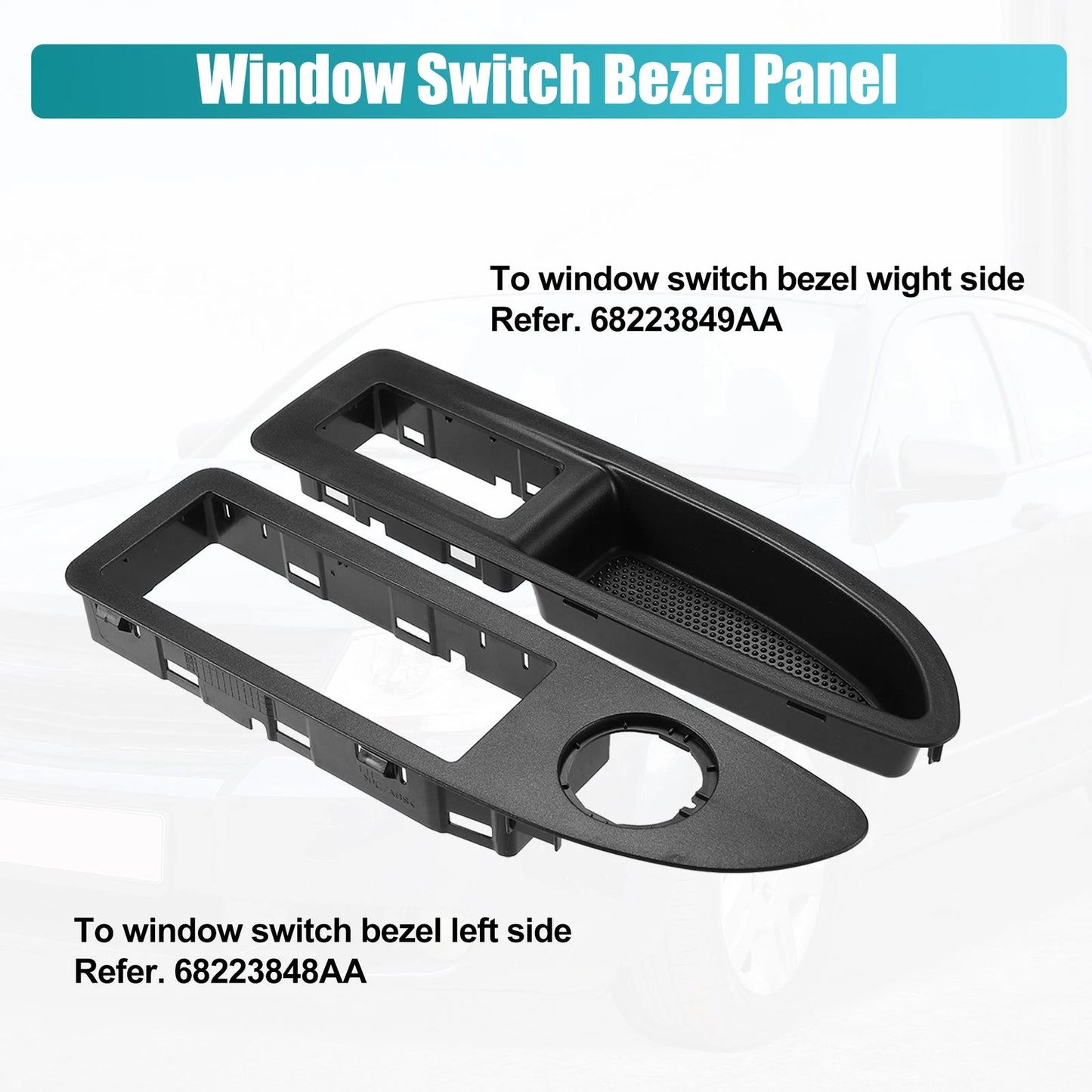 Front Left/Right Window Switch Bezel for Dodge Avenger (2011 - 2014)