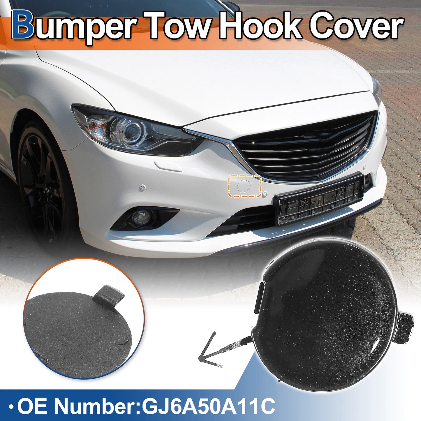 Front Left Tow Hook Cover for Mazda 6 (2003-2005)