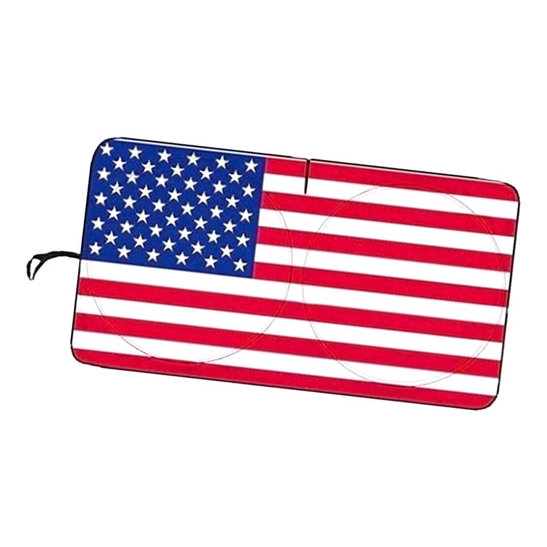 US Flag Front Windscreen Sunshade Cover for GMC Sierra (2014-2023)