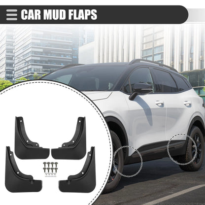 Car Mud Flaps Splash Guards  Black for Kia Sportage (2022-2023)
