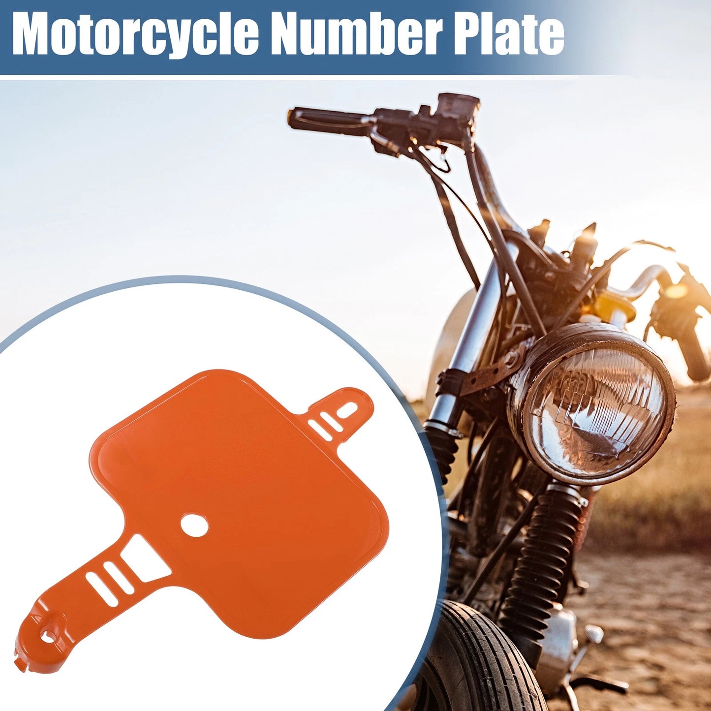 Number Plate for Honda XR CRF XR50 CRF50 50cc 70cc Orange