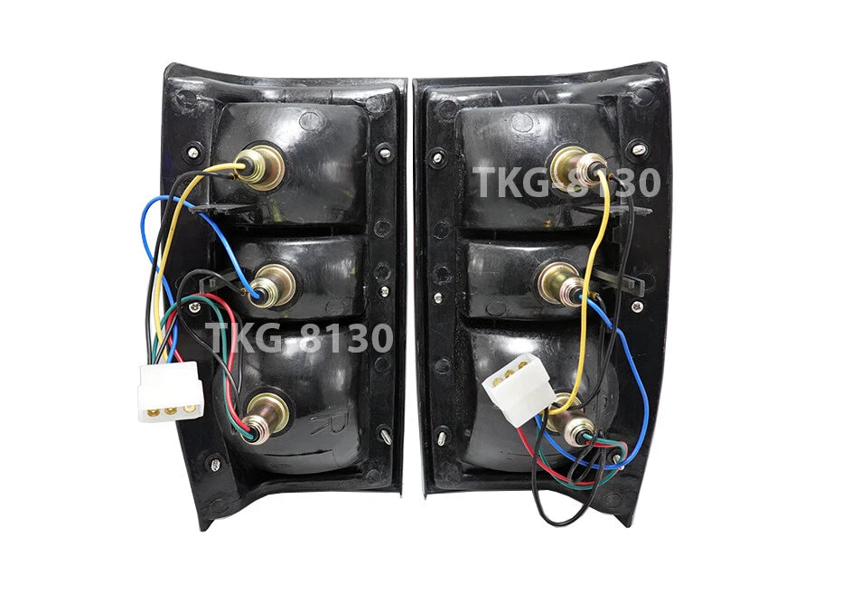 Tail Light Lamp 1 Pair Black Trim for Mitsubishi L200 Triton (1986-1996)