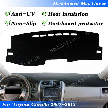 Dash Mat Non-Slip Sun Cover for Toyota Corolla (2007-2013)