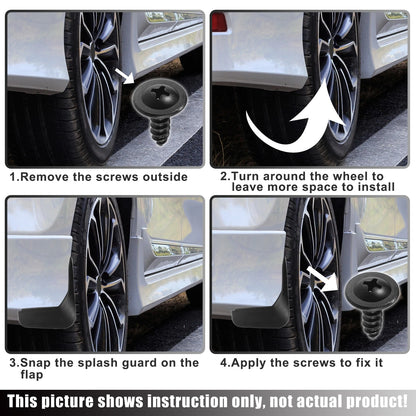 Mud Flaps Splash Guards for Toyota Corolla Sedan (1993-1997)