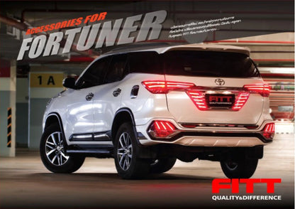 Rear Bumper Step Guard Chrome for Toyota Fortuner AN160 SW4 (2015-2020)