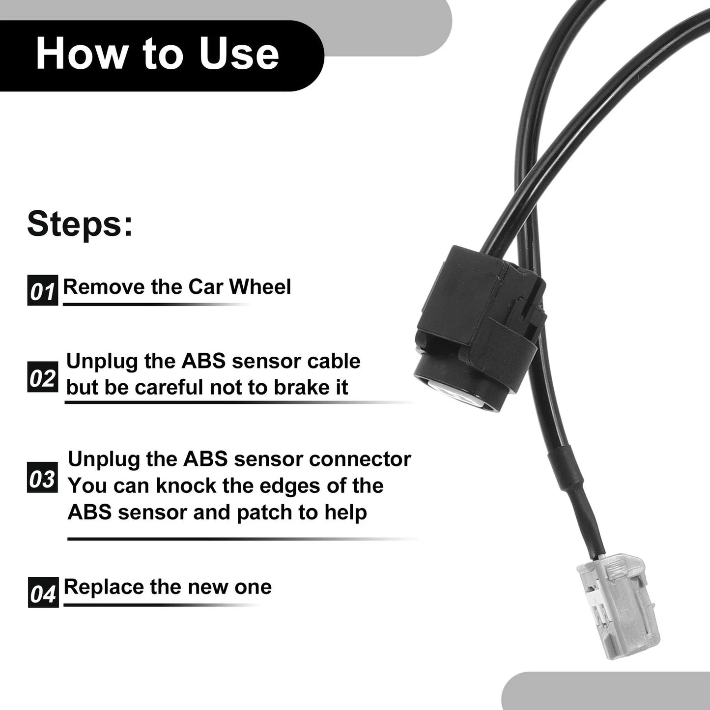 ABS Wheel Speed Sensor for Toyota Camry 2007-2009 1 x Rear Left Sensor