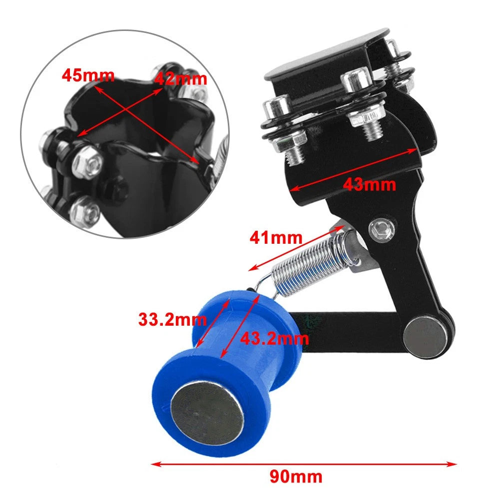 Red & Black Universal Bolt On Chain Tensioner Roller Adjuster for ATV Dirt Bike