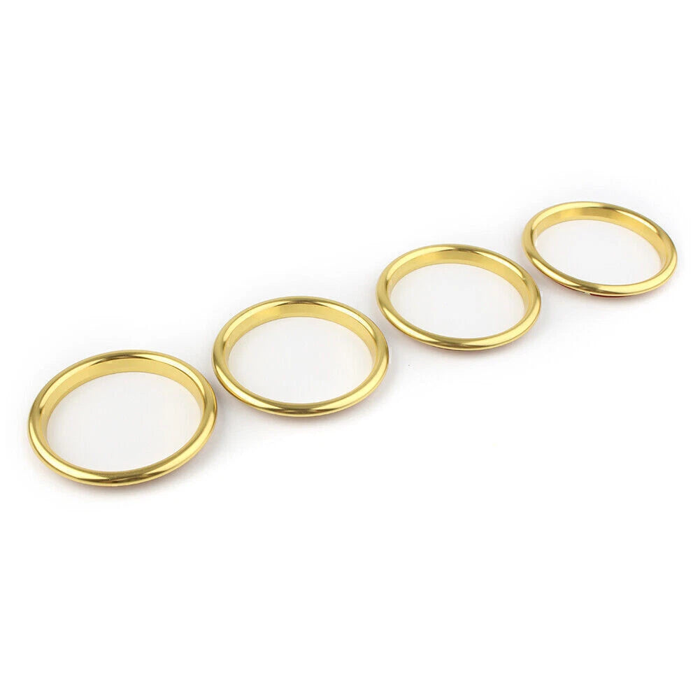 4 x Car Air Vent Outlet Ring Covers for Audi A3 8V (2012-2019) Stainless Steel Gold