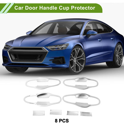 8 x Chrome Door Handle Cup Protectors for Toyota RAV4 (2013-2018)