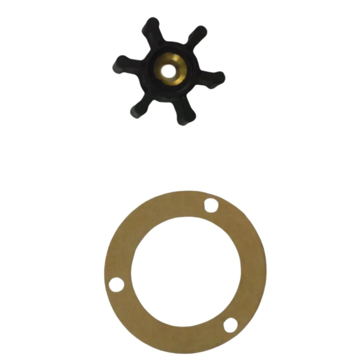 Impeller Kit for Onan 3-Hole Pump P2563, Replaces 131-0160/131-0165/131-0267
