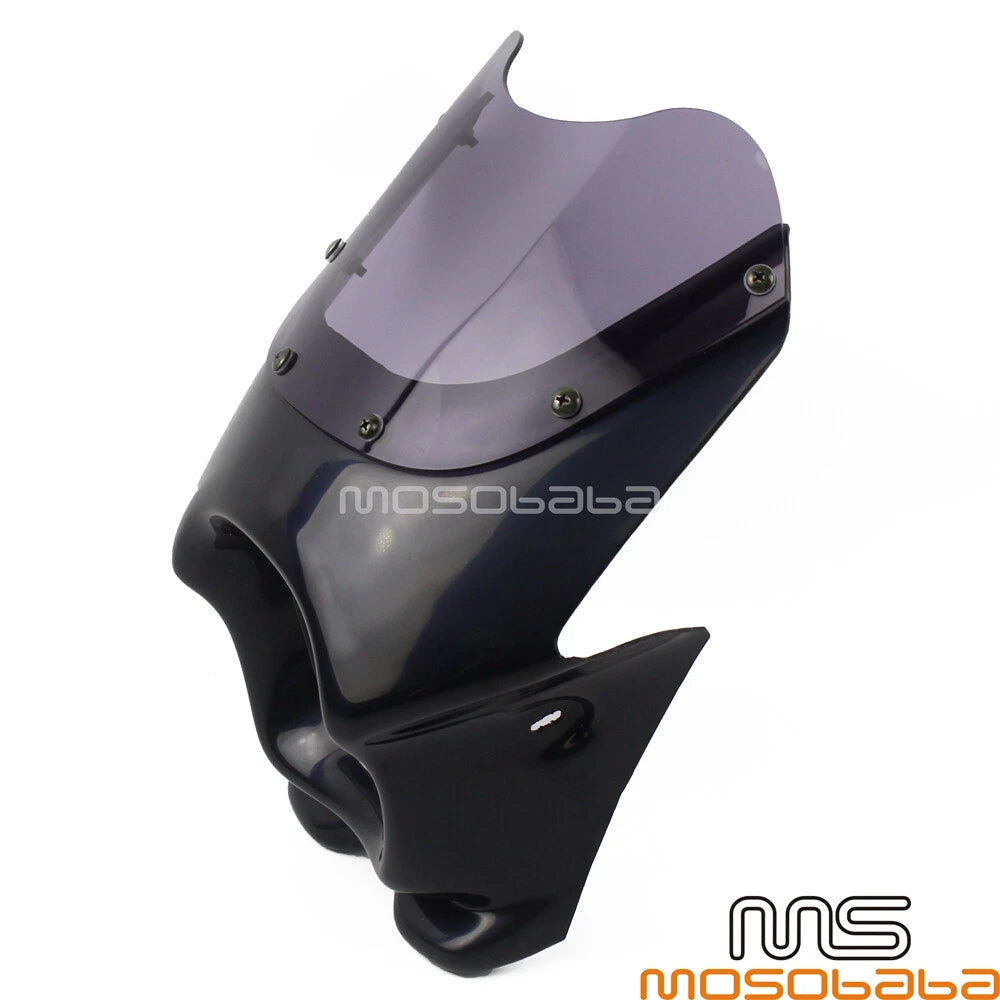 Motorcycle Headlight Fairing ABS Black for Honda Yamaha Suzuki Kawasaki (50)