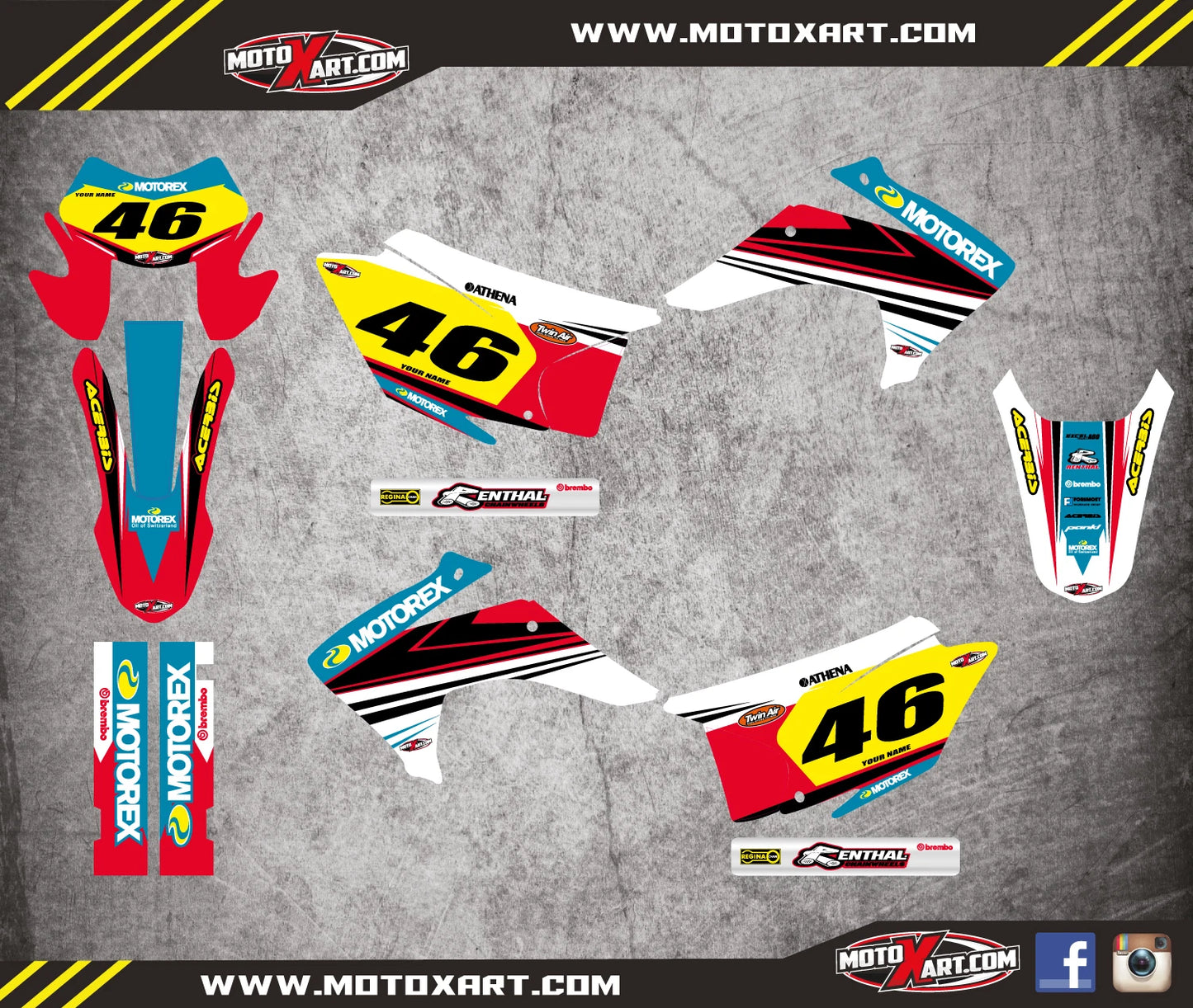 Custom Graphics Full Kit for Honda CRF 150F (2015-2025) STRIKE Stickers