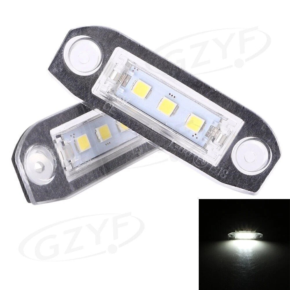 LED Rear License Plate Light for Volvo XC70 V50 C70 V70 XC60 (2001-2016)