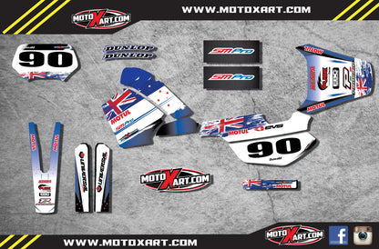 Custom Graphic Kit - AUSSIE PRIDE for Yamaha TT600 S-E (1992-2005)