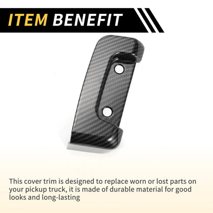 Rear Door Latch Lock Cover Trim for Jeep Wrangler JL JLU (2018-2024) Black