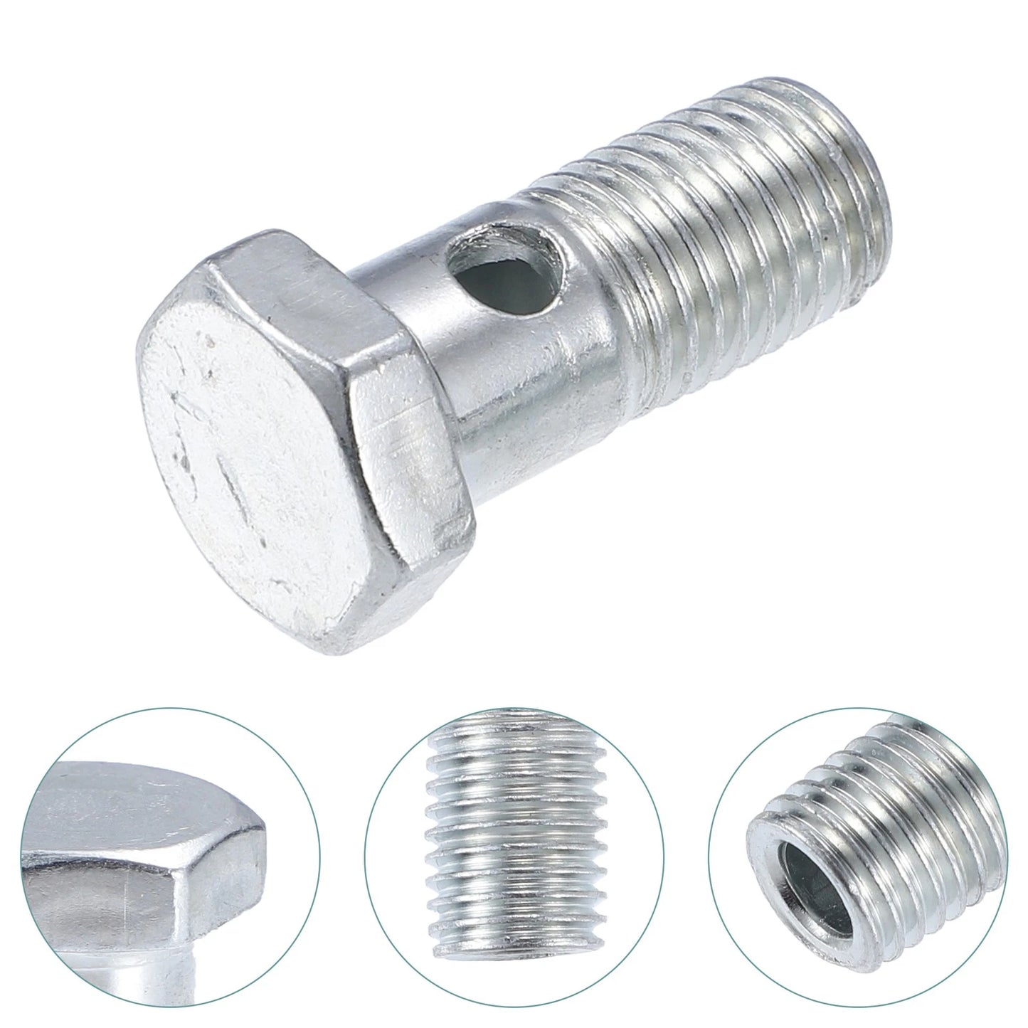 2 x Screws / M12x1.5 32mm / Hollow with Washers for Motorcycle