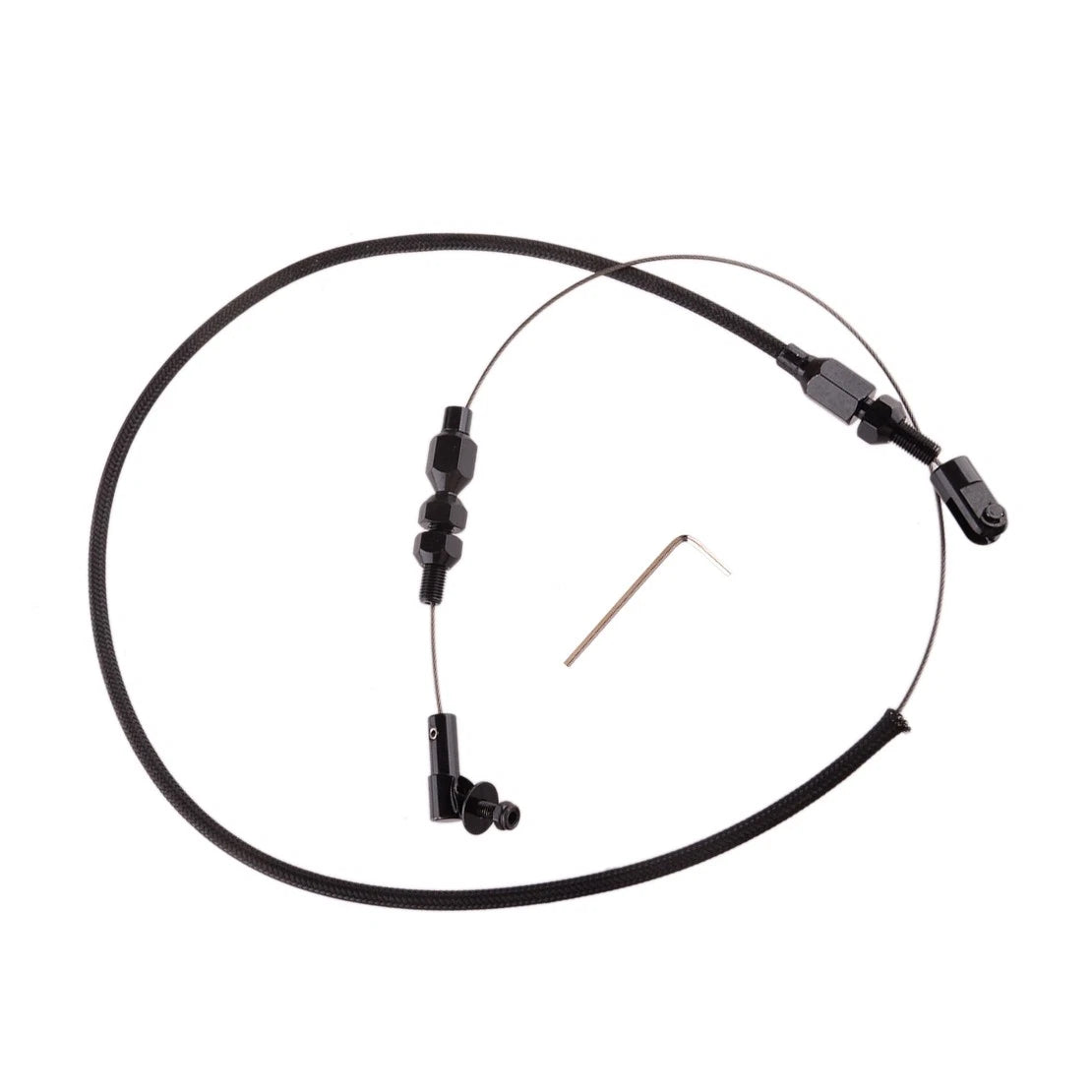 24" Stainless Steel Braided Throttle Cable for Mopar Ford GM