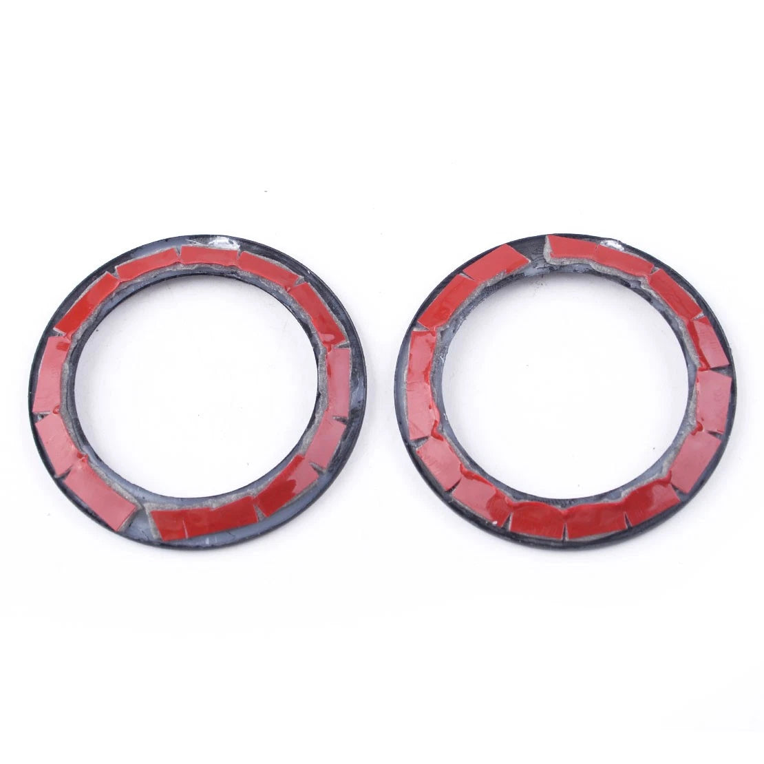 2 x Speaker Cover Rings for Jeep Grand Cherokee (2011-2023) Carbon Fiber Style