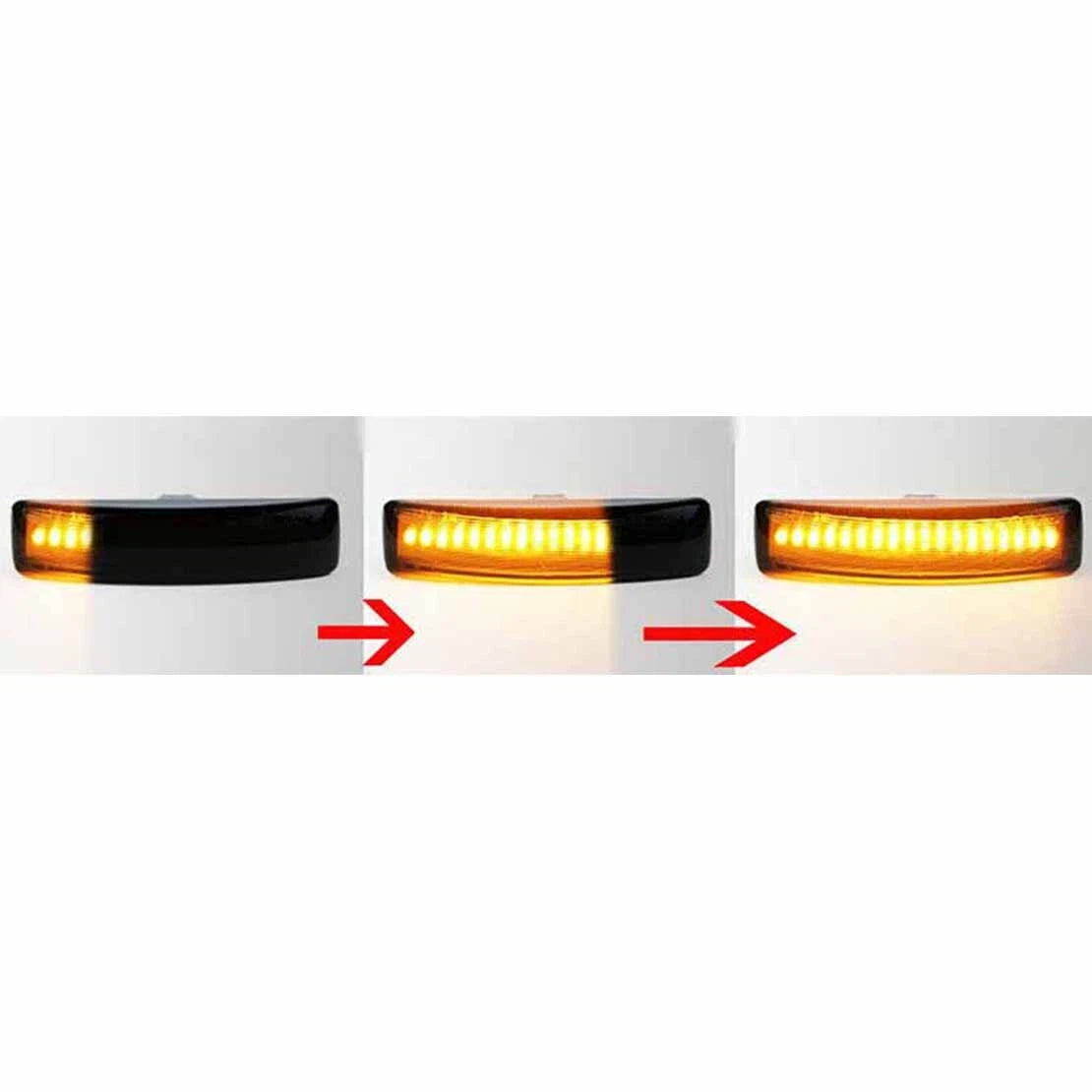 Dynamic LED Side Marker Lights for Land Rover Discovery 3 4 Freelander 2