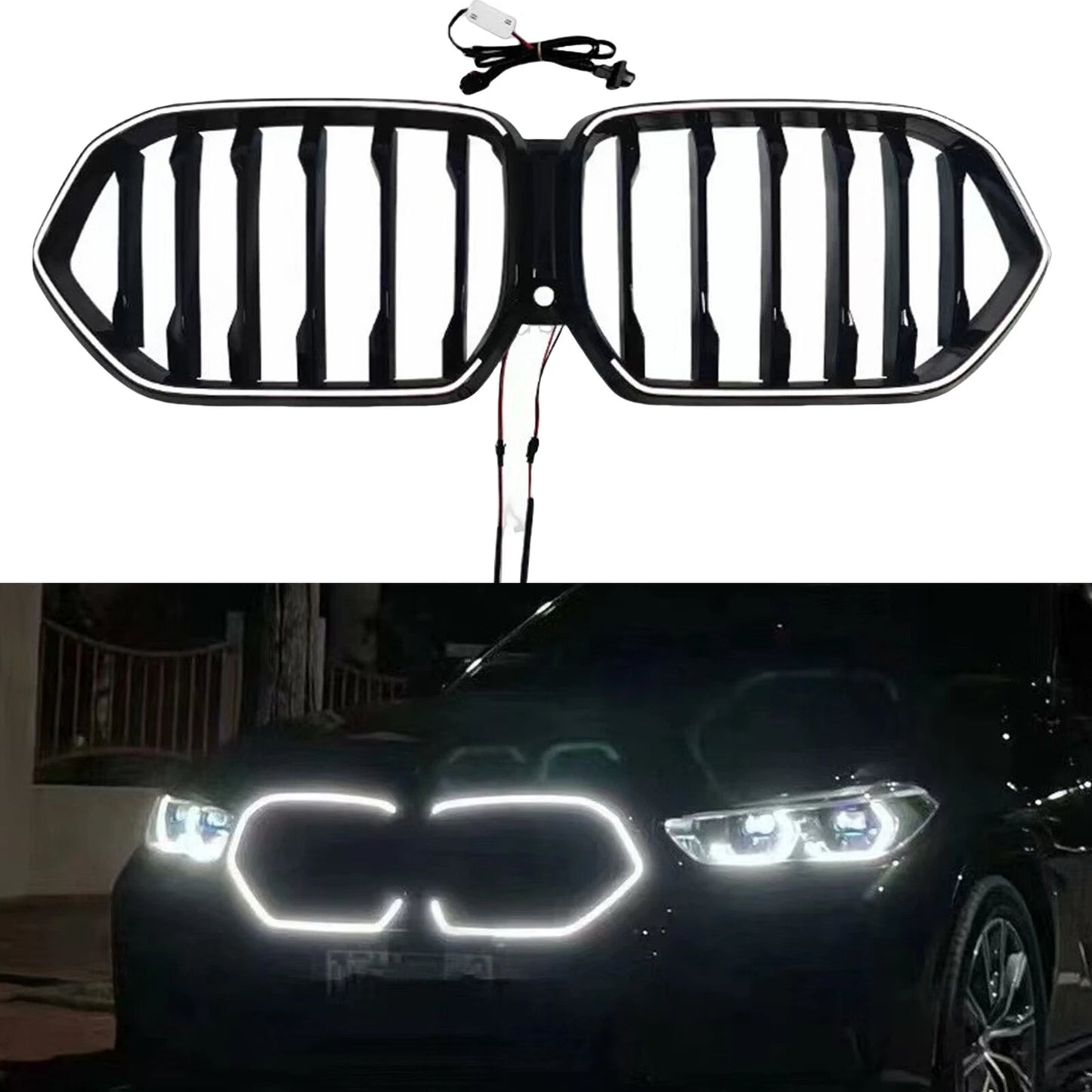 Black Front Kidney Grille for BMW X6 G06 (2019-2023)