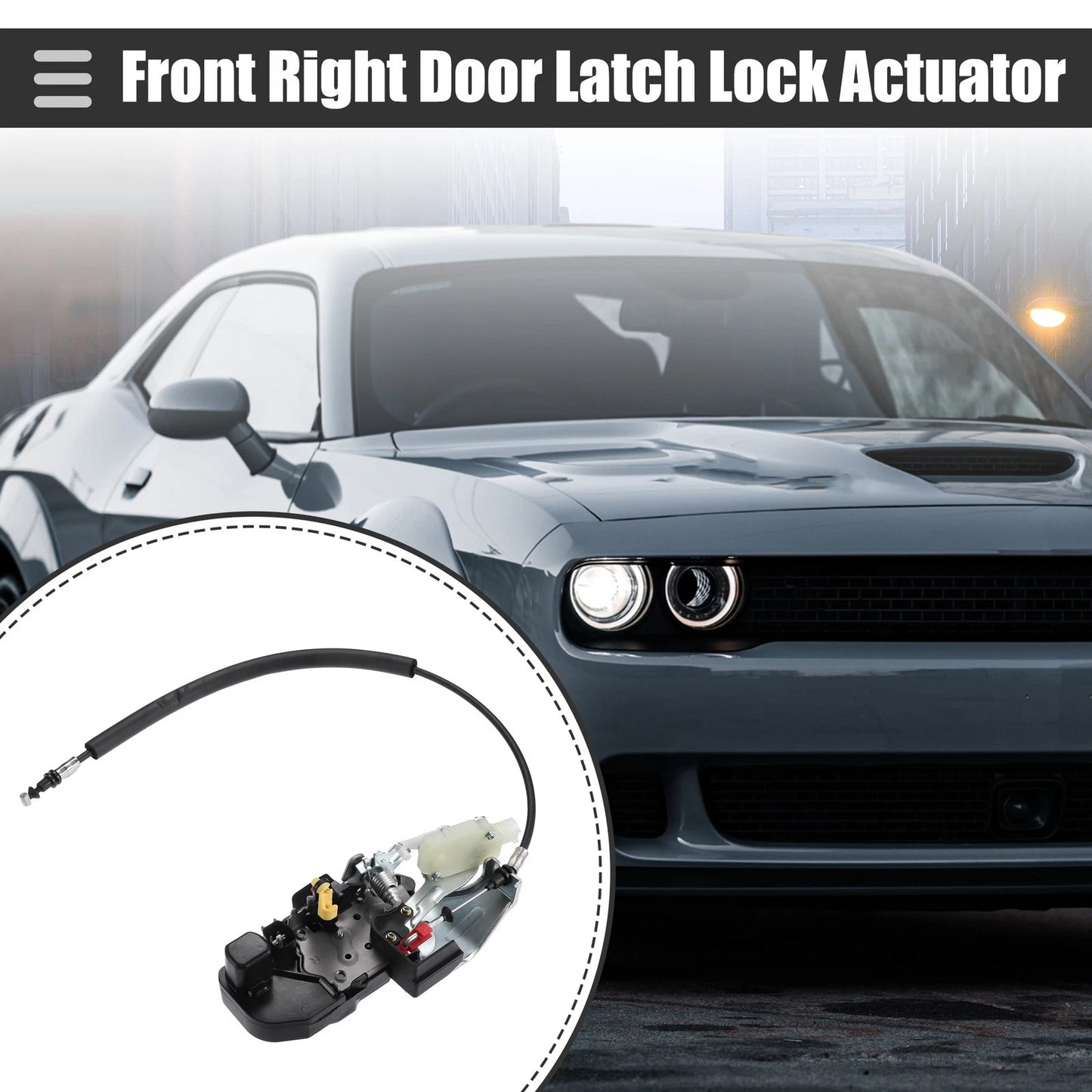 Front Right Car Door Latch Lock Actuator for Dodge Challenger (2011 - 2014)