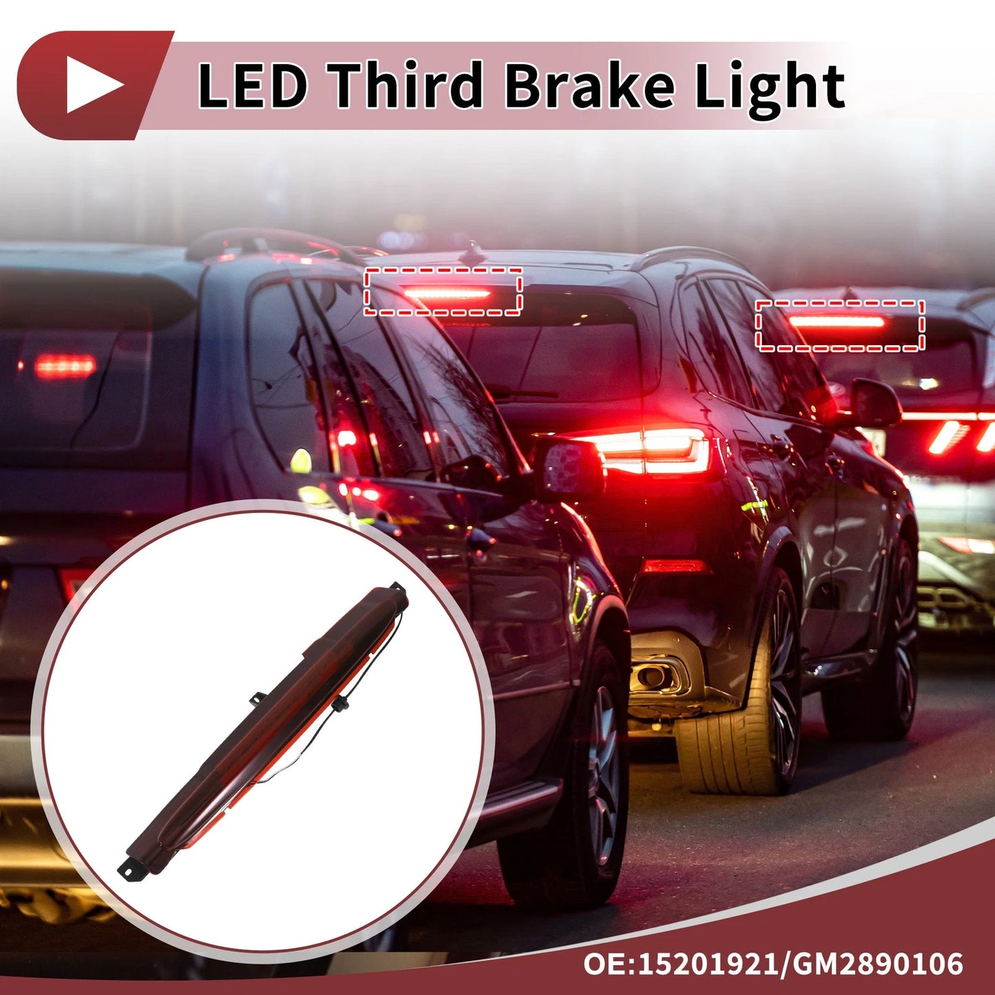 Red LED Third Brake Light for Buick Rainier (2004–2007)