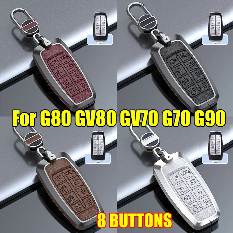 Metal Remote Key Case / Key Fob Holder Shell for G80 GV70 G70 G90