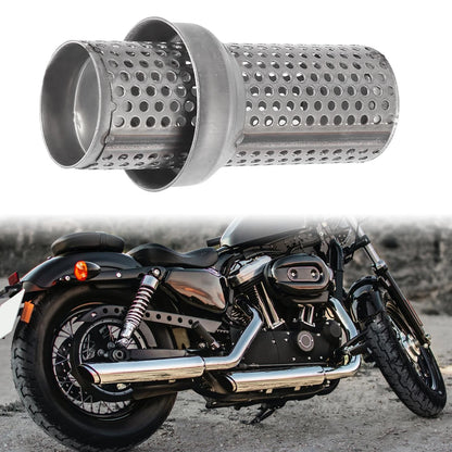 Exhaust Silencer / 51mm / Muffler Pipe Replacement for Universal Motorcycle