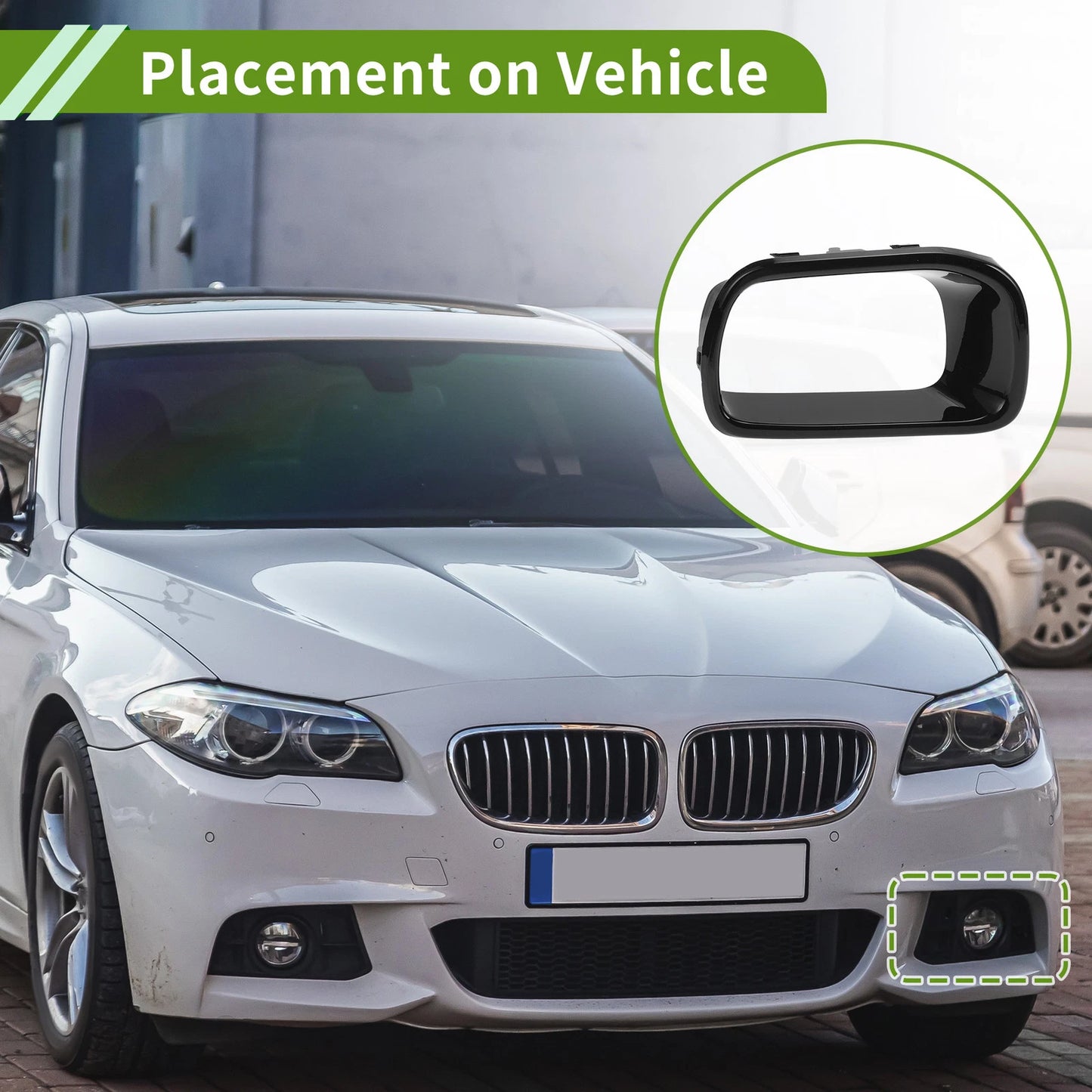 Front Left Fog Light Grill for Mini Cooper (2014-2021)