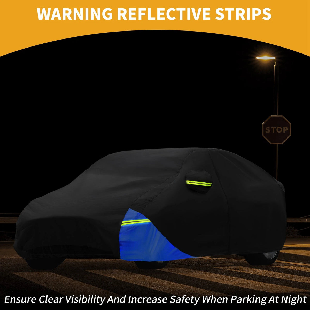 Waterproof Car Cover for Tesla Model 3 (2017-2023) - Oxford Cloth Black Blue