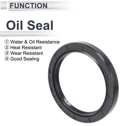 Oil Seal 48x62x7mm 5 Pcs Seal Ring Rotary Shaft Seal NBR Rubber for Auto