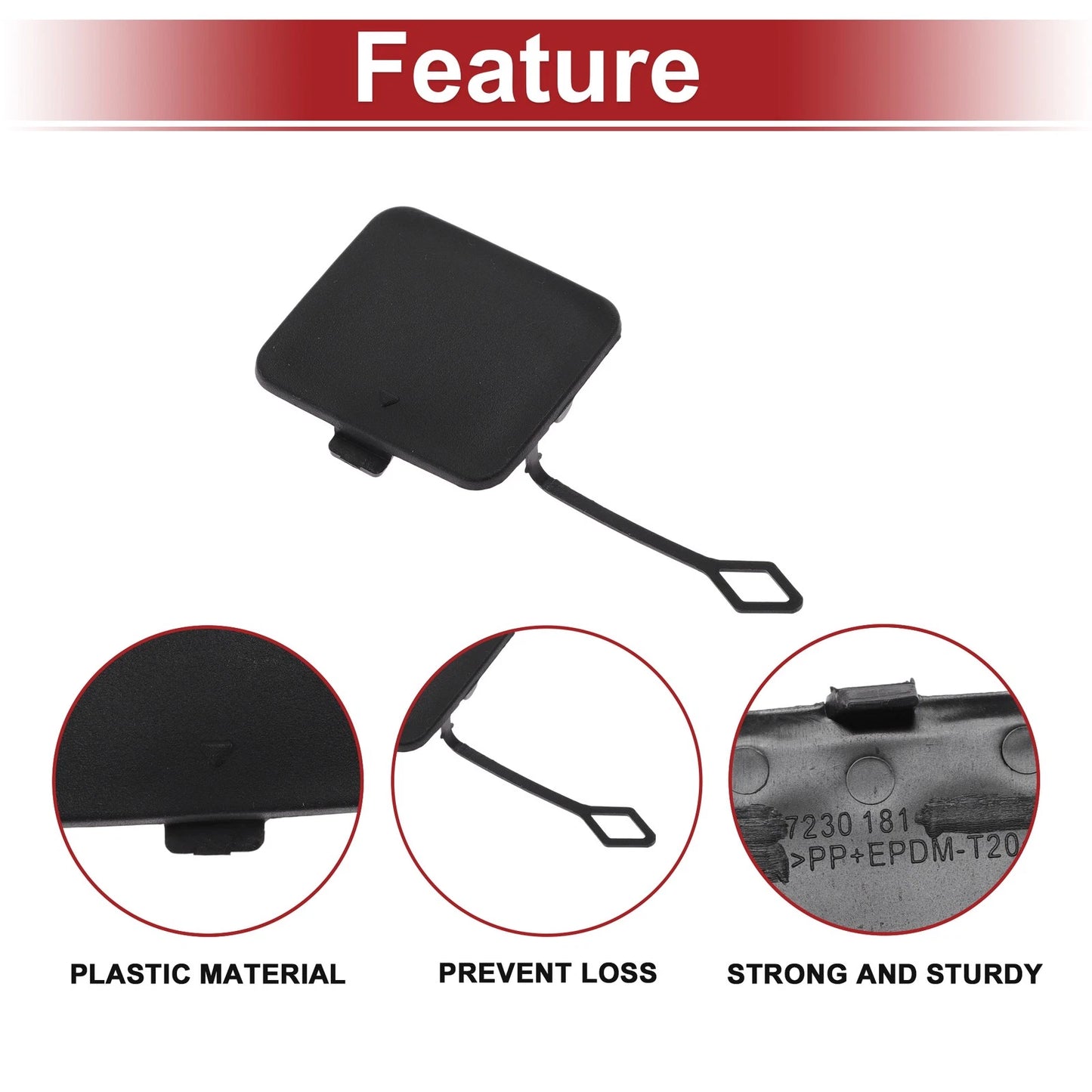 Tow Hook Cover Cap for BMW X3 xDrive28i (2011-2017)