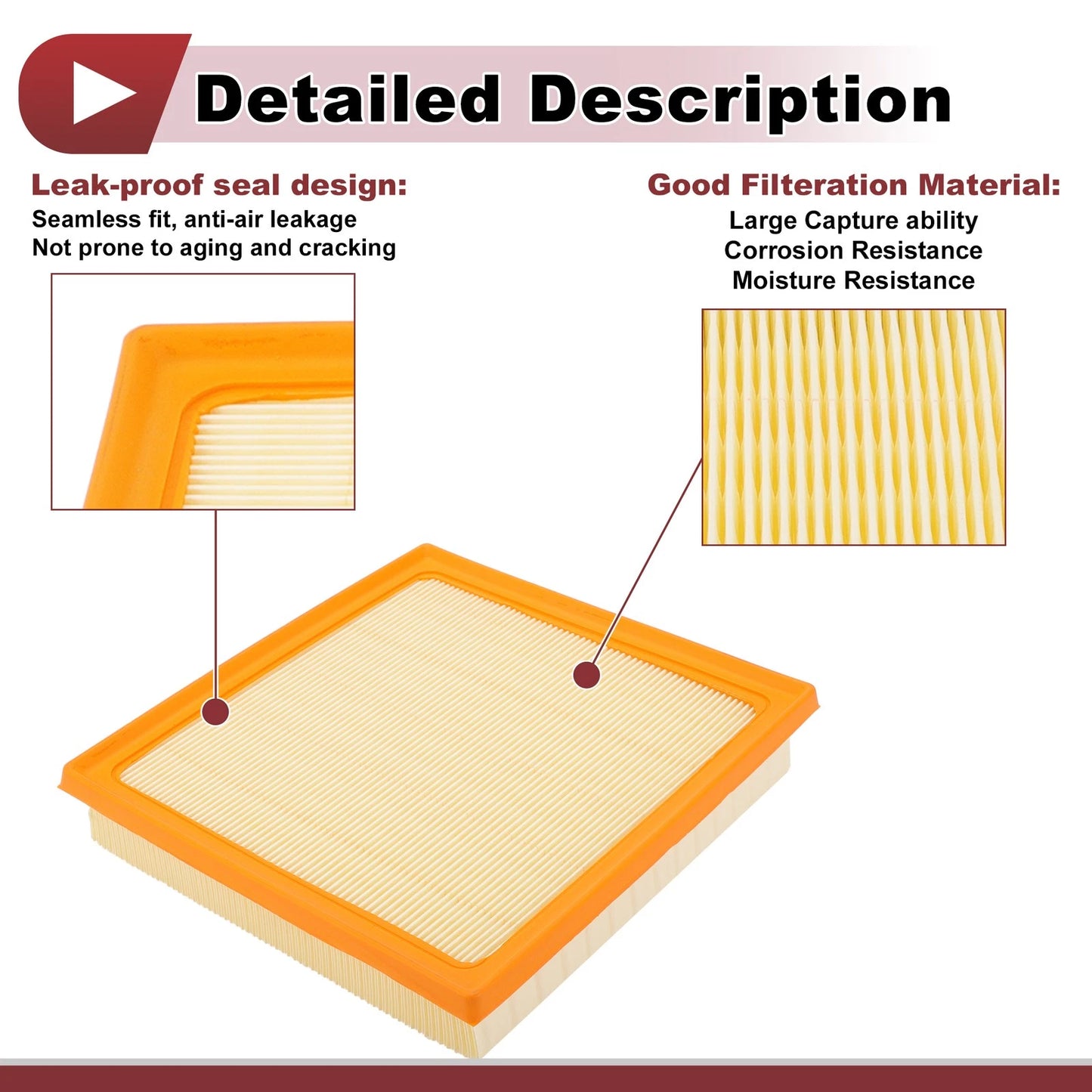 Car Engine Air Filter 1 Pc for Toyota (2019–2022)
