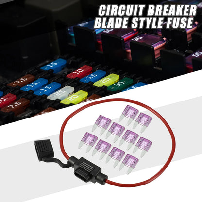 3A Mini Blade Style Fuse Holder 16 AWG for Car