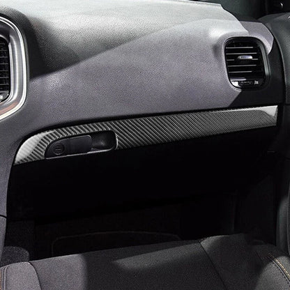 Carbon Fiber Storage Box Stripe Sticker Cover for Dodge Charger (2011-2014)