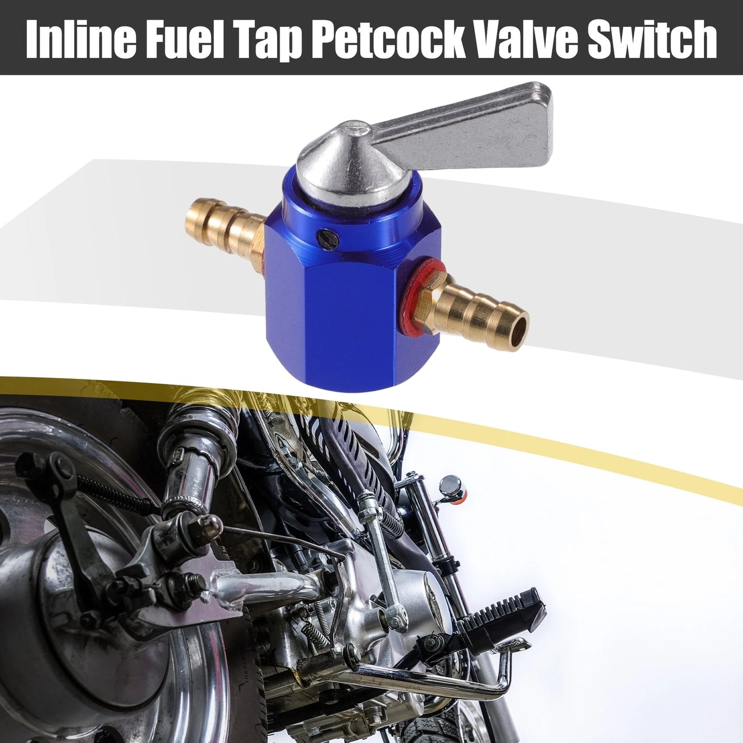 Petrol On-Off Fuel Tap Petcock Valve Switch / 6mm / for Motorcycle Go Kart