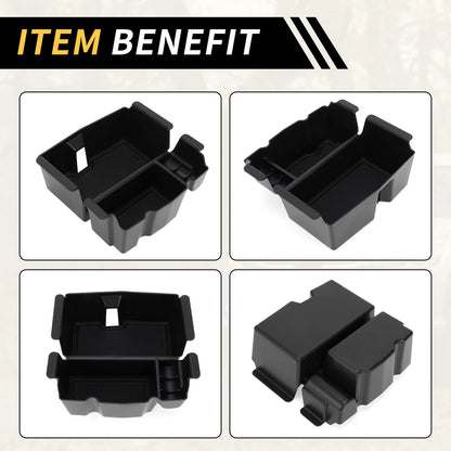 Center Console Organizer Tray for Jeep Wrangler JL JLU (2018-2022) Black