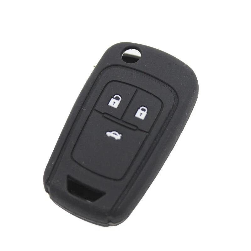 Black Silicone FOB Key Cover Fit For Chevrolet Cruze 2013-2014 Spark Onix Volt