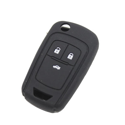 Black Silicone FOB Key Cover Fit For Chevrolet Cruze 2013-2014 Spark Onix Volt