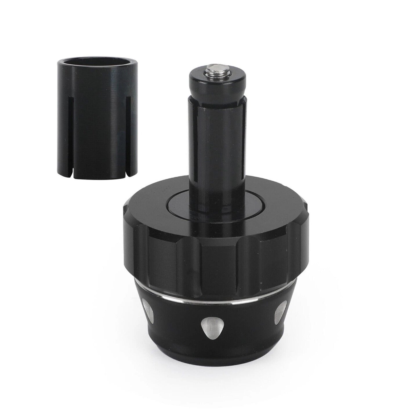 Handlebar Ends for CNC Vibration Damper Black Ø 13-18mm