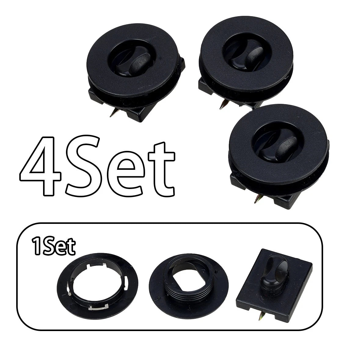 4 x Universal Car Floor Mat Clips Retainers Grips for All Vehicles