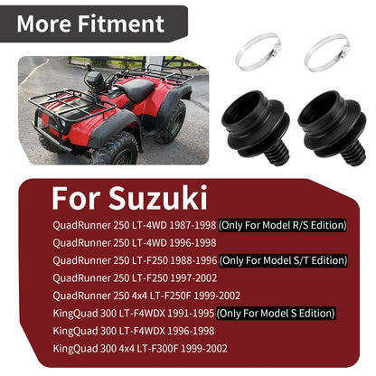 2 Pack Drive Shaft Universal Boot for Suzuki QuadRunner 250 LT4WD (1987–1998)