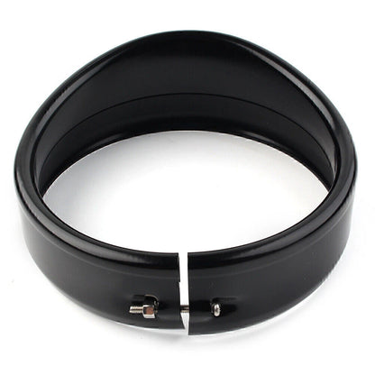 5.75" Headlight Trim Ring Visor for Harley Dyna Street Bob (1994-2020)