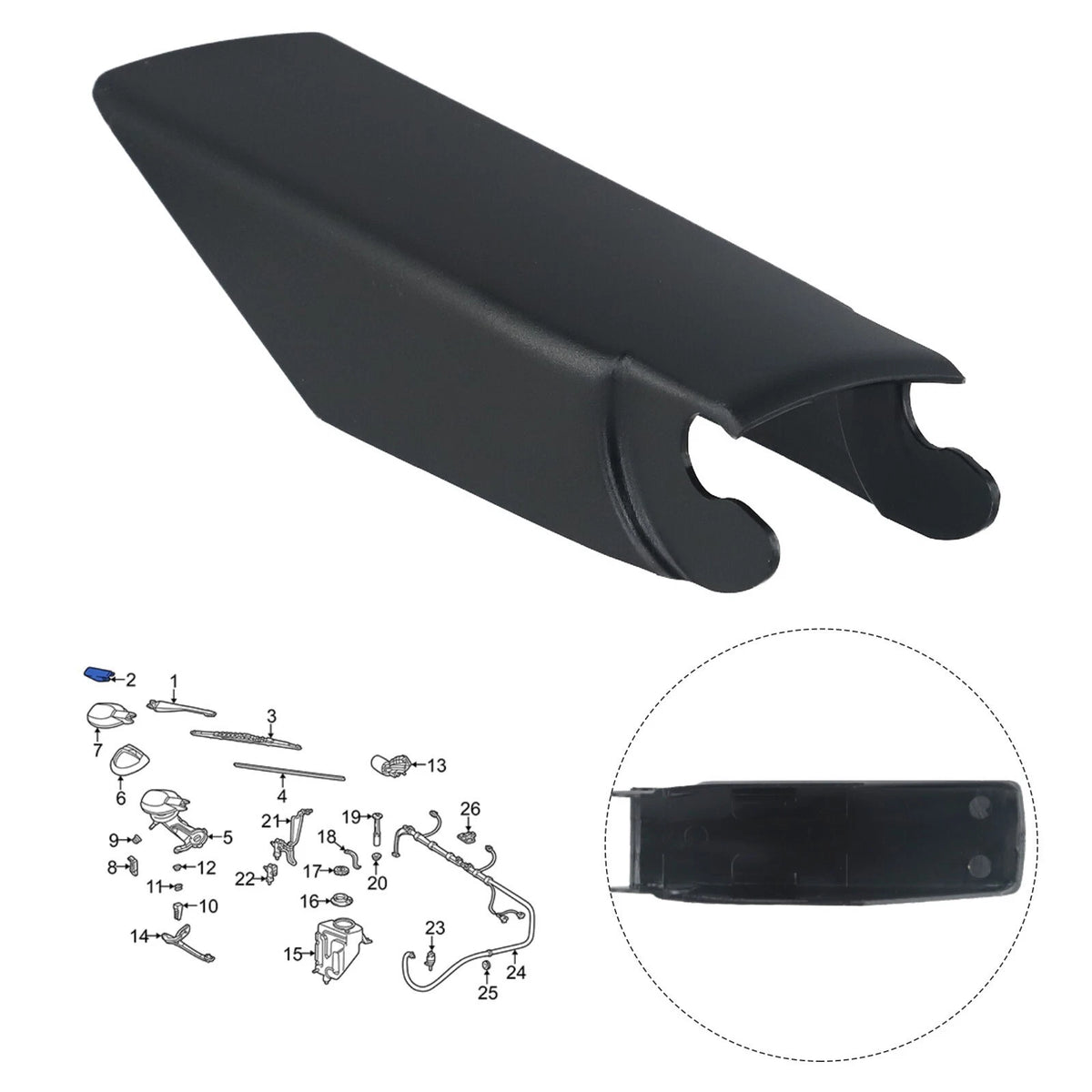 Windshield Wiper Cover for MercedesBenz W124 W201 W210 (1982–2003)