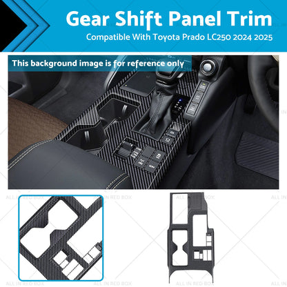 Gear Shift Panel Trim ABS Carbon Fiber for Toyota Prado LC250 (2024-ON)