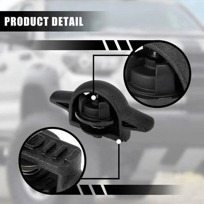 Truck Tie-Down Bed Cargo Cleats for Toyota Tacoma (2005-2020) Black