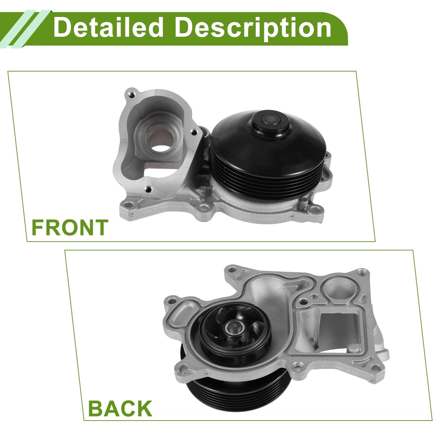 Engine Water Pump for BMW 328D 2014-2018 Cooling System Replacement