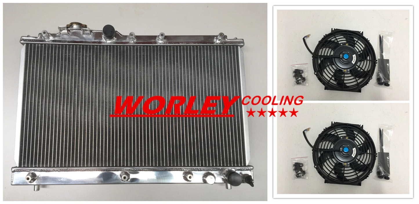 2 Row Aluminum Radiator & Fans for Toyota Celica ST205 GT4 (1994-1999)
