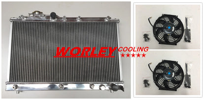 2 Row Aluminum Radiator & Fans for Toyota Celica ST205 GT4 (1994-1999)