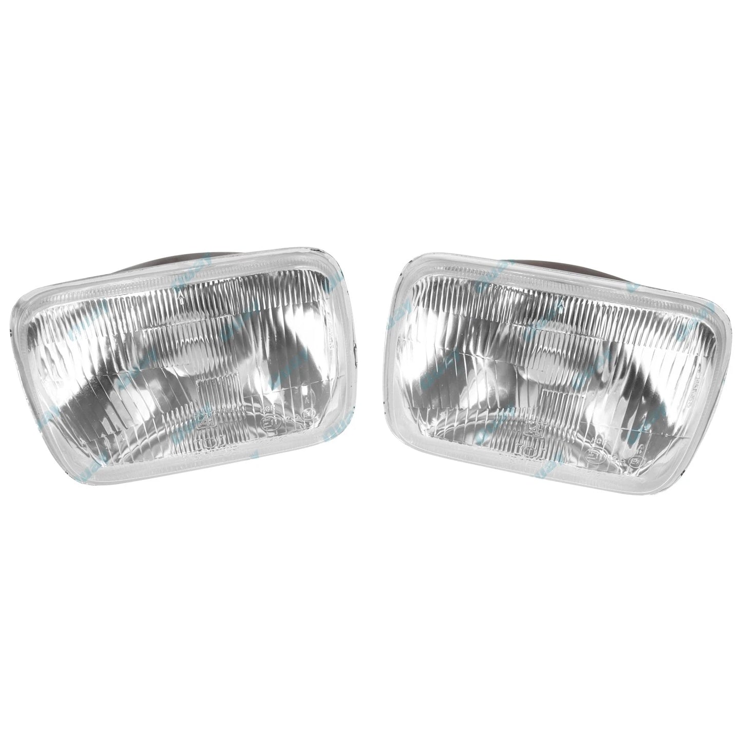 7" x 5" Rectangular Semi Sealed Beam Glass Headlight Pair
